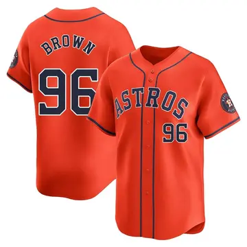 Aaron Brown Men's Houston Astros Limited Alternate Jersey - Orange