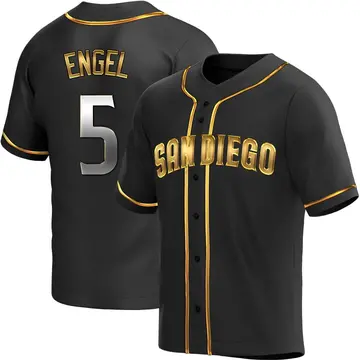 Adam Engel Youth San Diego Padres Replica Alternate Jersey - Black Golden