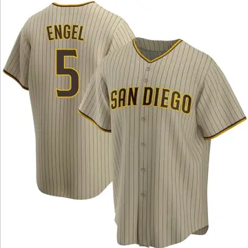 Adam Engel Youth San Diego Padres Replica Alternate Jersey - Sand/Brown