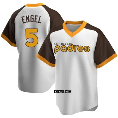 Adam Engel Youth San Diego Padres Replica Home Cooperstown Collection Jersey - White