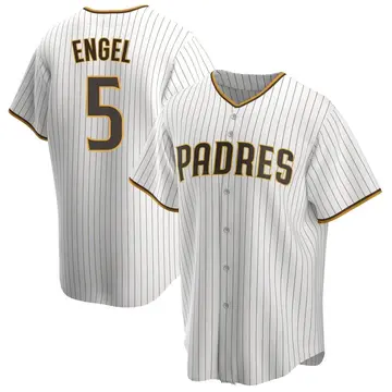 Adam Engel Youth San Diego Padres Replica Home Jersey - White/Brown