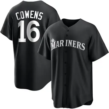 Al Cowens Men's Seattle Mariners Replica Jersey - Black/White