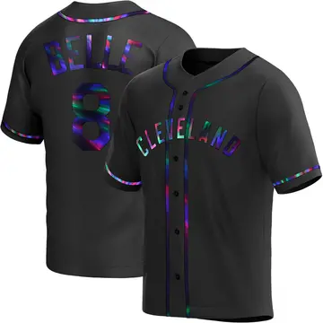 Albert Belle Youth Cleveland Guardians Replica Alternate Jersey - Black Holographic
