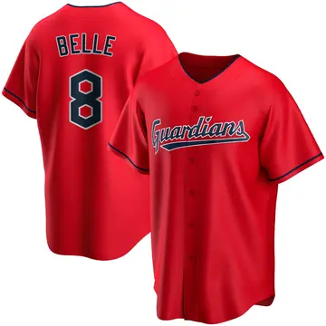Albert Belle Youth Cleveland Guardians Replica Alternate Jersey - Red