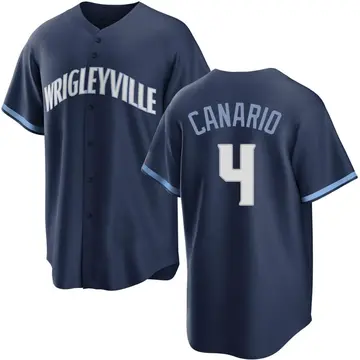Alexander Canario Youth Chicago Cubs Replica 2021 City Connect Jersey - Navy
