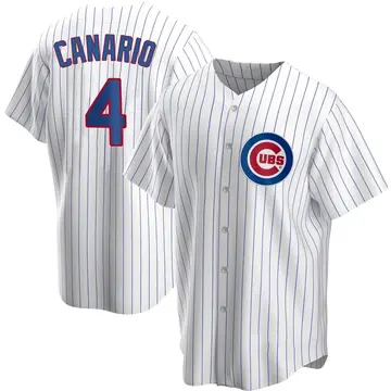 Alexander Canario Youth Chicago Cubs Replica Home Jersey - White