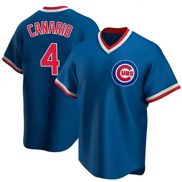 Alexander Canario Youth Chicago Cubs Replica Road Cooperstown Collection Jersey - Royal