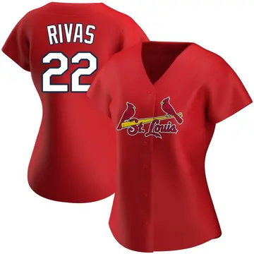 Alfonso Rivas Women's St. Louis Cardinals Authentic Alternate Jersey - Red