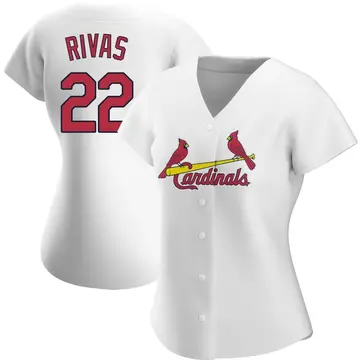 Alfonso Rivas Women's St. Louis Cardinals Authentic Home Jersey - White