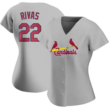 Alfonso Rivas Women's St. Louis Cardinals Authentic Road Jersey - Gray