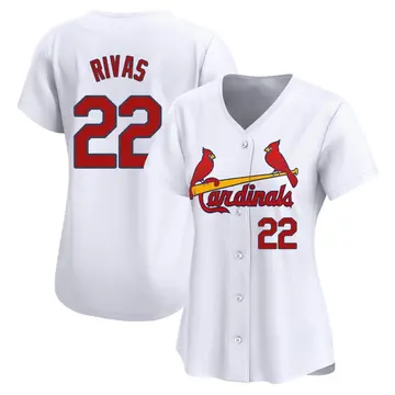 Alfonso Rivas Women's St. Louis Cardinals Limited Home Jersey - White