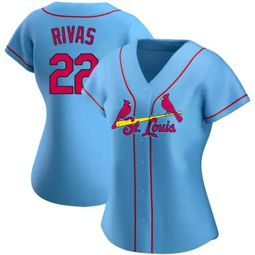 Alfonso Rivas Women's St. Louis Cardinals Replica Alternate Jersey - Light Blue