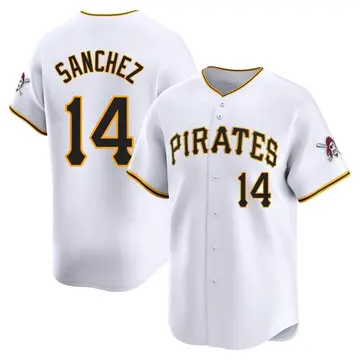 Ali Sanchez Men's Pittsburgh Pirates Limited Home Jersey - White