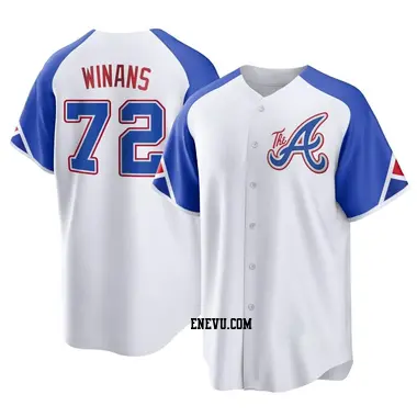 Allan Winans Men's Atlanta Braves Replica 2023 City Connect Jersey - White