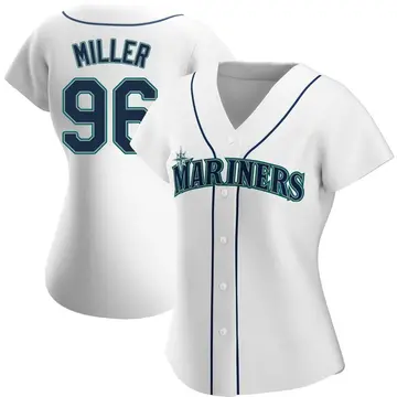 Andrew Miller Women's Seattle Mariners Replica Home Jersey - White