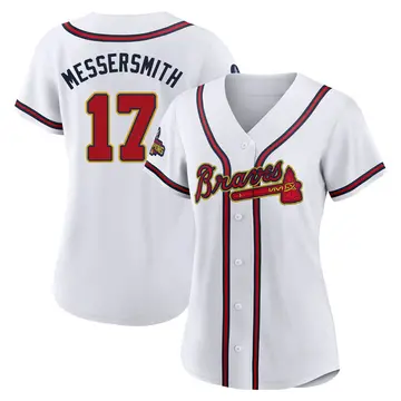 Andy Messersmith Women's Atlanta Braves Authentic White 2022 Program Jersey - Gold