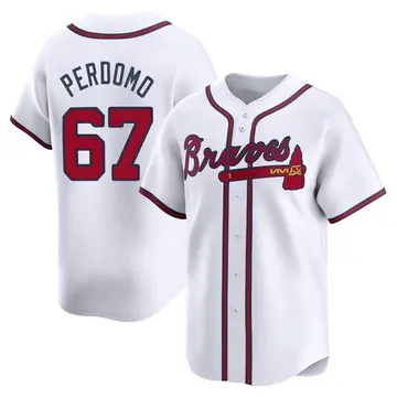 Angel Perdomo Youth Atlanta Braves Limited Home Jersey - White