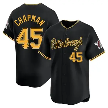 Aroldis Chapman Men's Pittsburgh Pirates Limited Alternate Jersey - Black