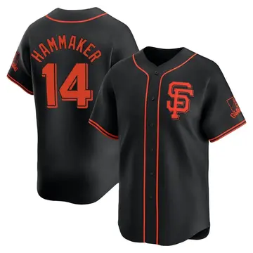 Atlee Hammaker Men's San Francisco Giants Limited Alternate Jersey - Black