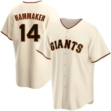 Atlee Hammaker Men's San Francisco Giants Replica Home Jersey - Cream