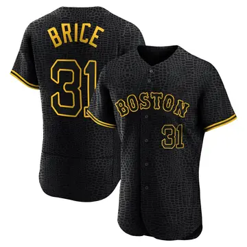 Austin Brice Men's Boston Red Sox Authentic Snake Skin City Jersey - Black