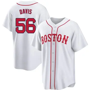 Austin Davis Men's Boston Red Sox Replica 2021 Patriots' Day Jersey - White