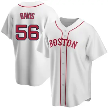 Austin Davis Men's Boston Red Sox Replica Alternate Jersey - White