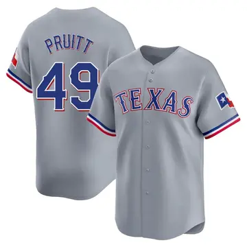 Austin Pruitt Men's Texas Rangers Limited Away Jersey - Gray