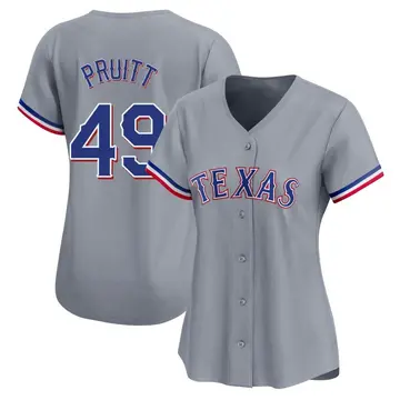 Austin Pruitt Women's Texas Rangers Limited Away Jersey - Gray