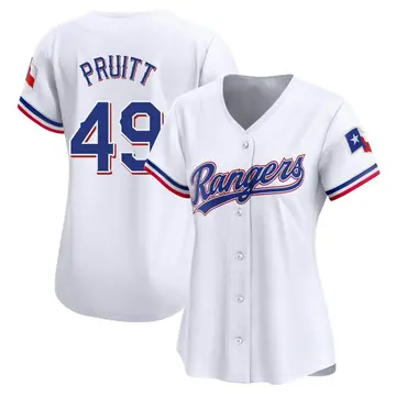 Austin Pruitt Women's Texas Rangers Limited Home Jersey - White