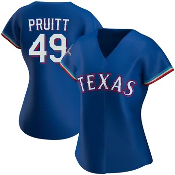 Austin Pruitt Women's Texas Rangers Replica Alternate 2023 World Series Champions Jersey - Royal