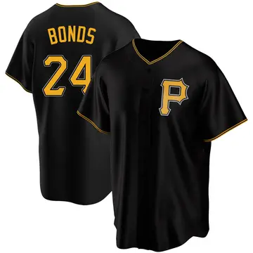Barry Bonds Men's Pittsburgh Pirates Replica Alternate Jersey - Black