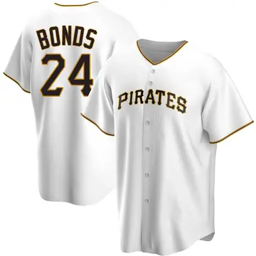 Barry Bonds Men's Pittsburgh Pirates Replica Home Jersey - White