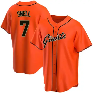 Blake Snell Men's San Francisco Giants Replica Alternate Jersey - Orange