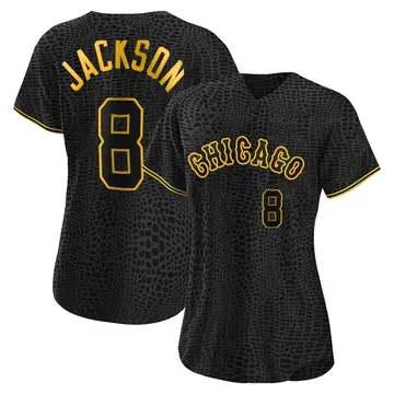 Bo Jackson Women's Chicago White Sox Authentic Snake Skin City Jersey - Black