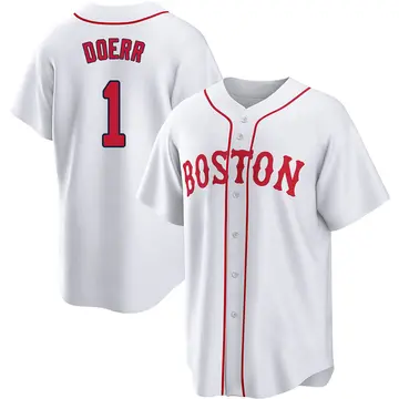 Bobby Doerr Youth Boston Red Sox Replica 2021 Patriots' Day Jersey - White