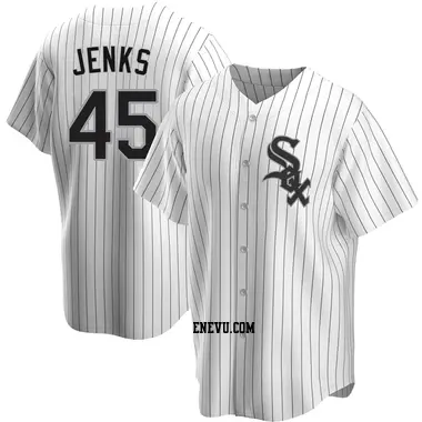 Bobby Jenks Men's Chicago White Sox Replica Home Jersey - White