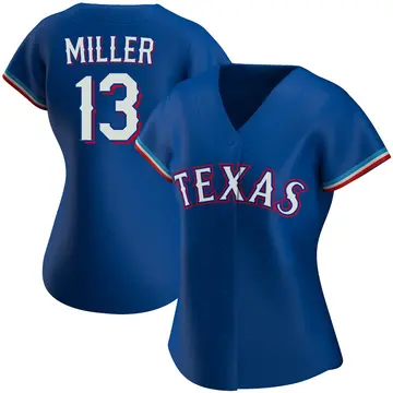 Brad Miller Women's Texas Rangers Authentic Alternate Jersey - Royal