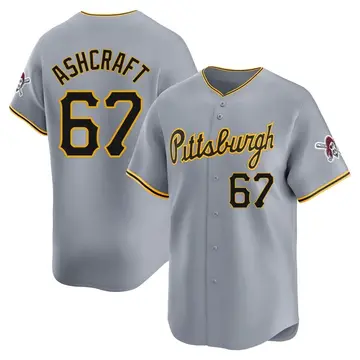 Braxton Ashcraft Men's Pittsburgh Pirates Limited Away Jersey - Gray