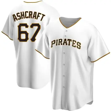 Braxton Ashcraft Men's Pittsburgh Pirates Replica Home Jersey - White
