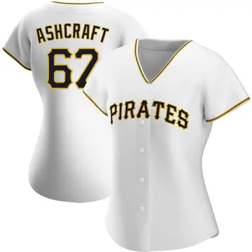 Braxton Ashcraft Women's Pittsburgh Pirates Authentic Home Jersey - White
