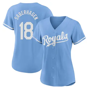 Bret Saberhagen Women's Kansas City Royals Authentic 2022 Alternate Jersey - Light Blue