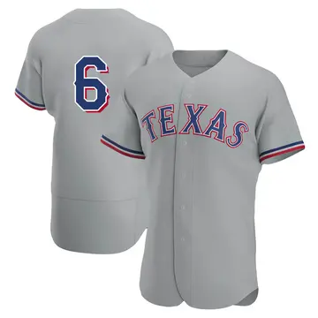 Brett Nicholas Men's Texas Rangers Authentic Road Jersey - Gray