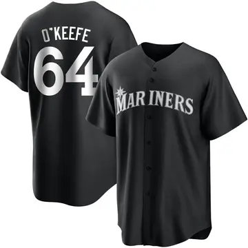 Brian O'Keefe Youth Seattle Mariners Replica Jersey - Black/White