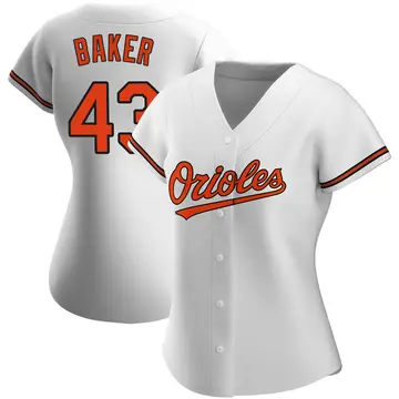 Bryan Baker Women's Baltimore Orioles Authentic Home Jersey - White