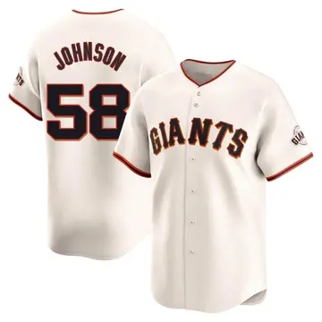 Bryce Johnson Men's San Francisco Giants Limited Home Jersey - Cream