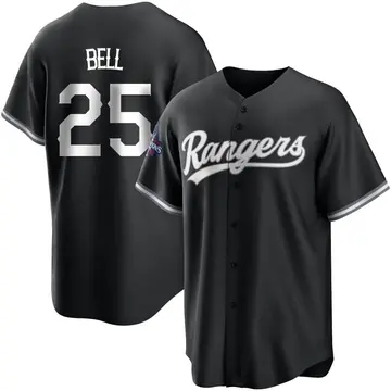 Buddy Bell Men's Texas Rangers Replica Black 2023 World Series Champions Jersey - White