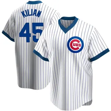 Caleb Kilian Men's Chicago Cubs Replica Home Cooperstown Collection Jersey - White