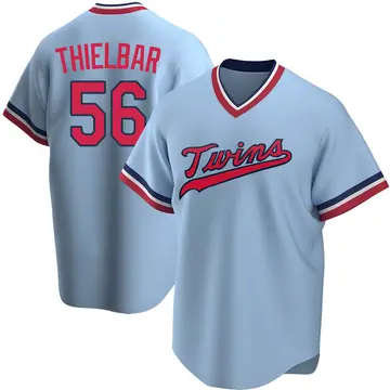 Caleb Thielbar Youth Minnesota Twins Replica Road Cooperstown Collection Jersey - Light Blue
