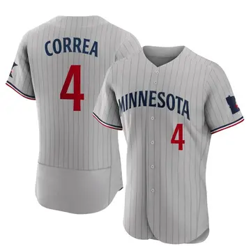 Carlos Correa Men's Minnesota Twins Authentic Road Jersey - Gray